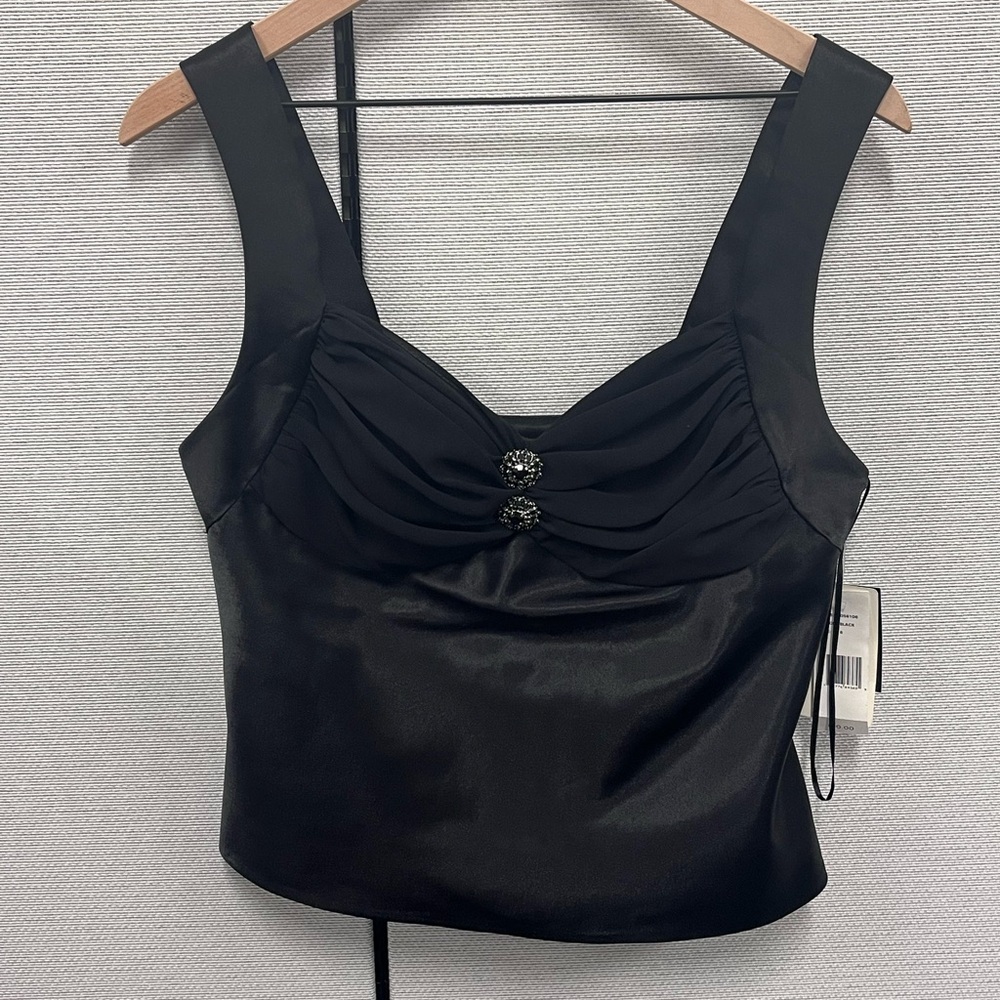 Elegant Black Sleeveless Top